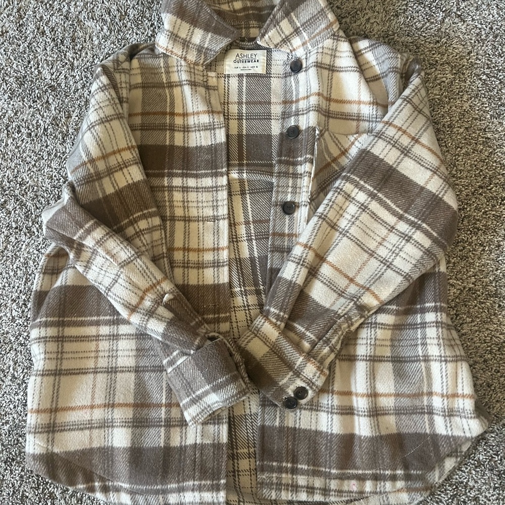 LARGE Ashley by 26 international outerwear flannel jacket